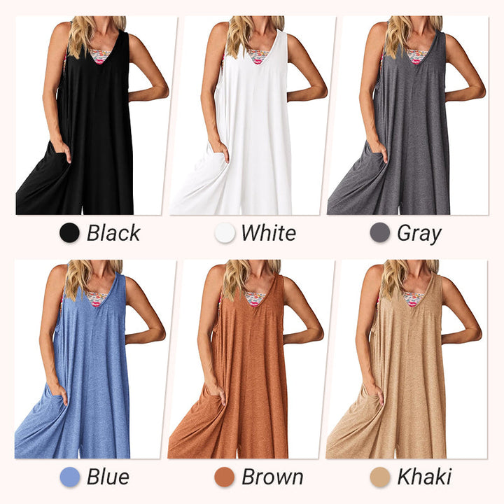 Levoire | Plage Robe À Décolleté En V Sans Bretelles À Jambes Larges Pour Femmes
