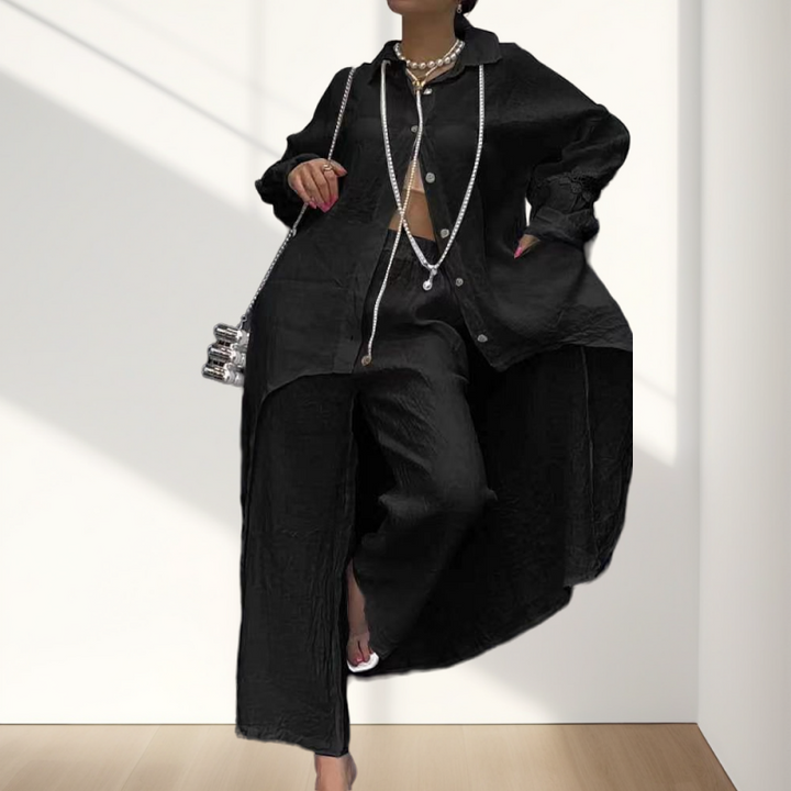 Levoire | Ensemble Chic Femme Deux Pièces Noir