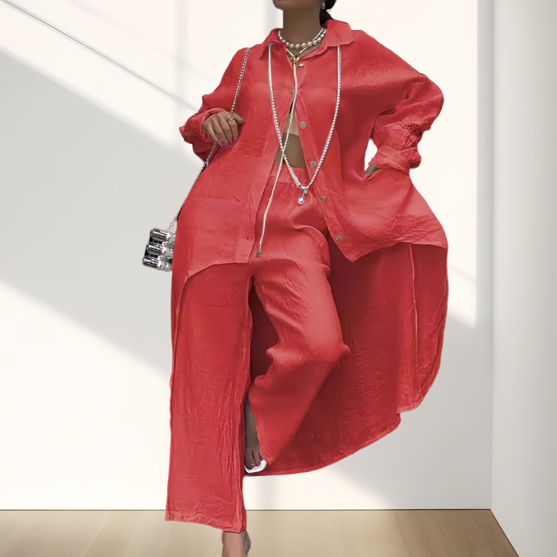 Levoire | Ensemble Chic Femme Deux Pièces Rot