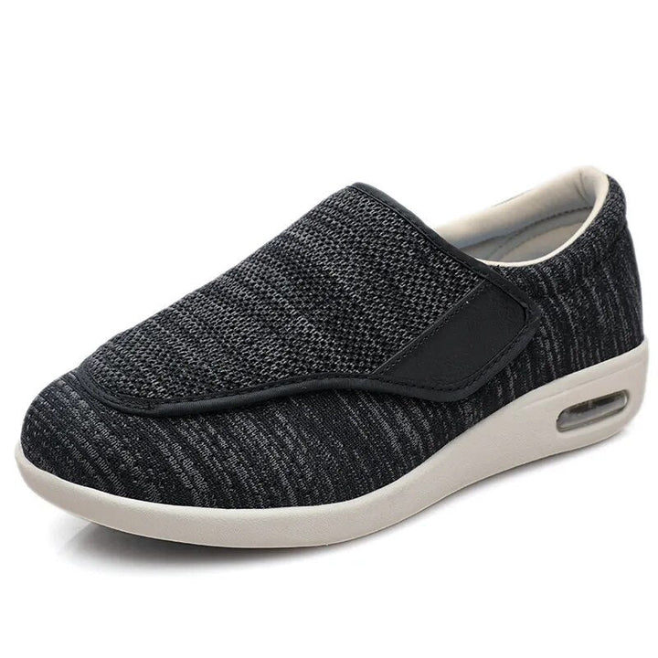 Levoire | Large chaussures confortables Noir gris