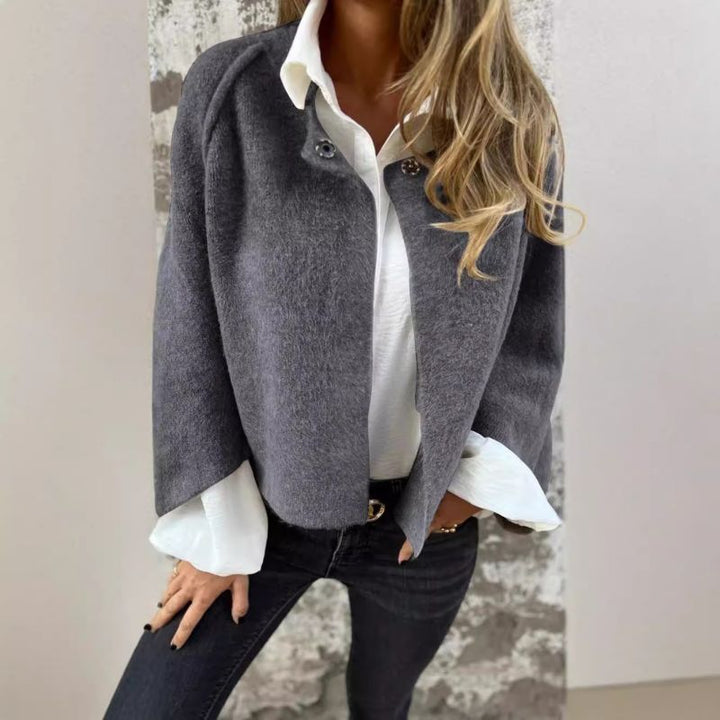 Levoire | Veste Courte Avec Sensation De Cachemire Gris