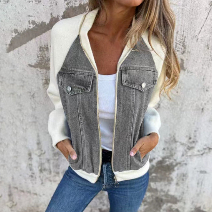 Levoire | Veste à zip- en jean
