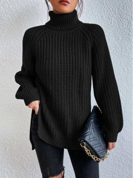 Levoire | Pull col polo en coton Noir