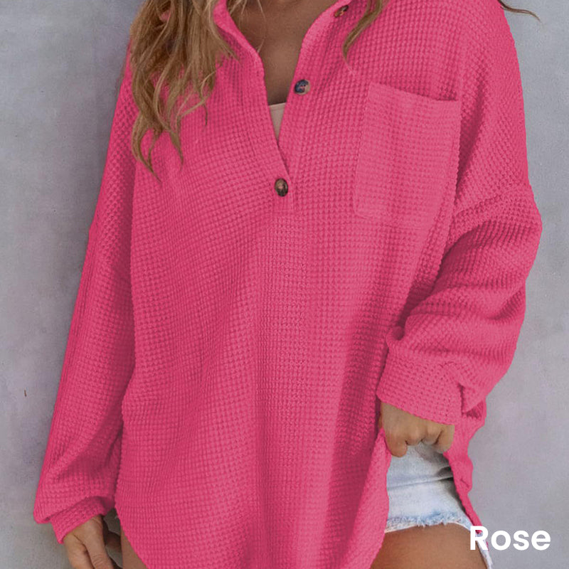 Levoire | Pull à col en V en tricot Rosa