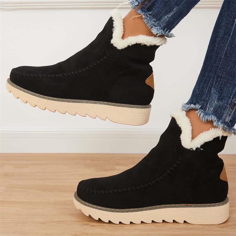 Levoire | Chaussures De Cheville Non Glissantes, Confortables Et Chaudes Noir