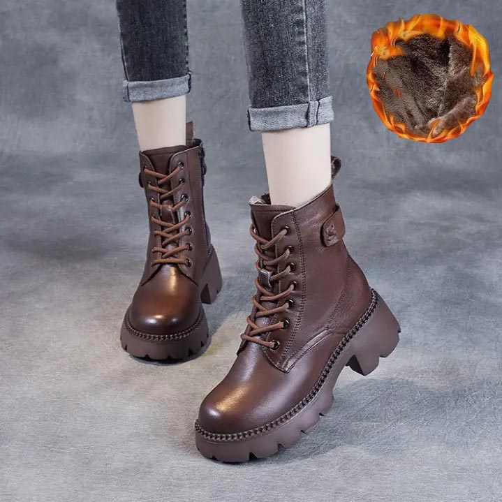 Levoire | Bottes En Cuir Pour Femmes - Cadeau Parfait Marron