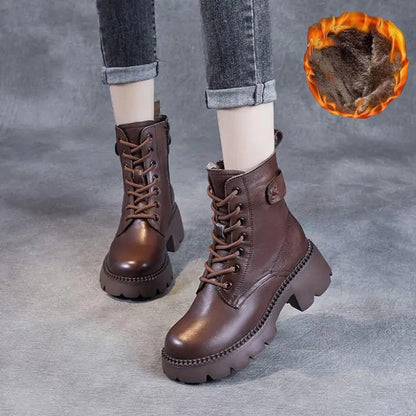 Levoire | Bottes En Cuir Pour Femmes - Cadeau Parfait Marron