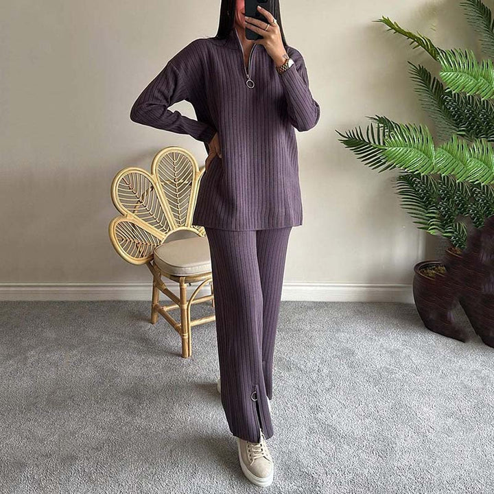 Levoire | Robe En Tricot Avec Fermeture Éclair Violeta