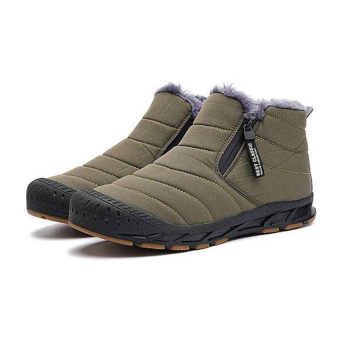 Levoire | Bottes De Neige Imperméables Et Chaudes En Cuir Synthétique Vert