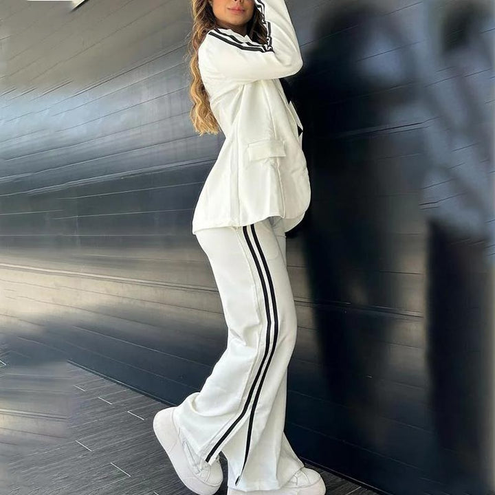 Levoire | Blazer Avec Revers En Kerber Et Pantalon Avec Jambe Large Ensemble