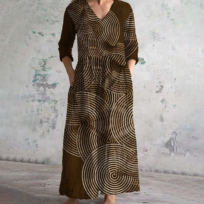 Levoire | Robe Imprimée Vintage Multicolore