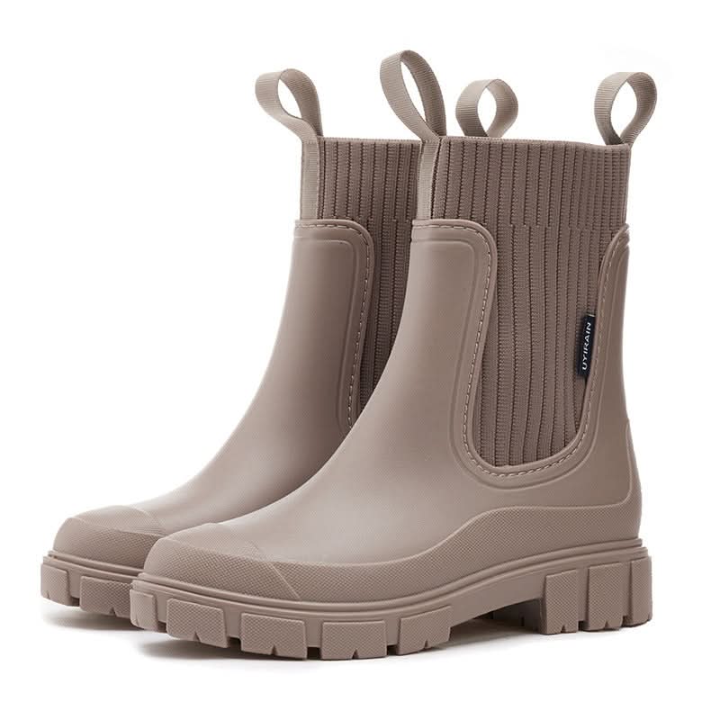 Levoire | Style urbain bottes courtes imperméables Abricot