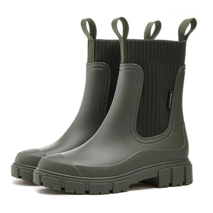 Levoire | Style urbain bottes courtes imperméables Vert