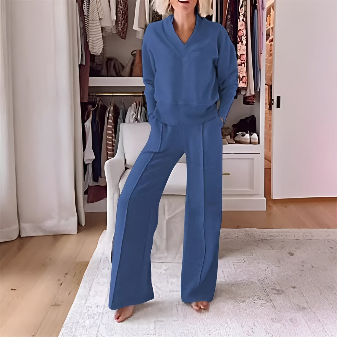 Levoire | Ensemble De Sport Deux Pièces Pour Femmes Bleu