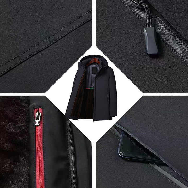 Levoire | Veste À Capuche Zippée À Manches Longues Chaude