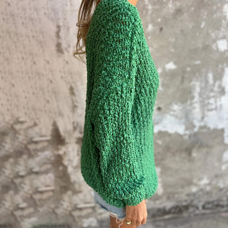 Levoire | Pull Au Crochet À Manches Longues Et Col V Profond