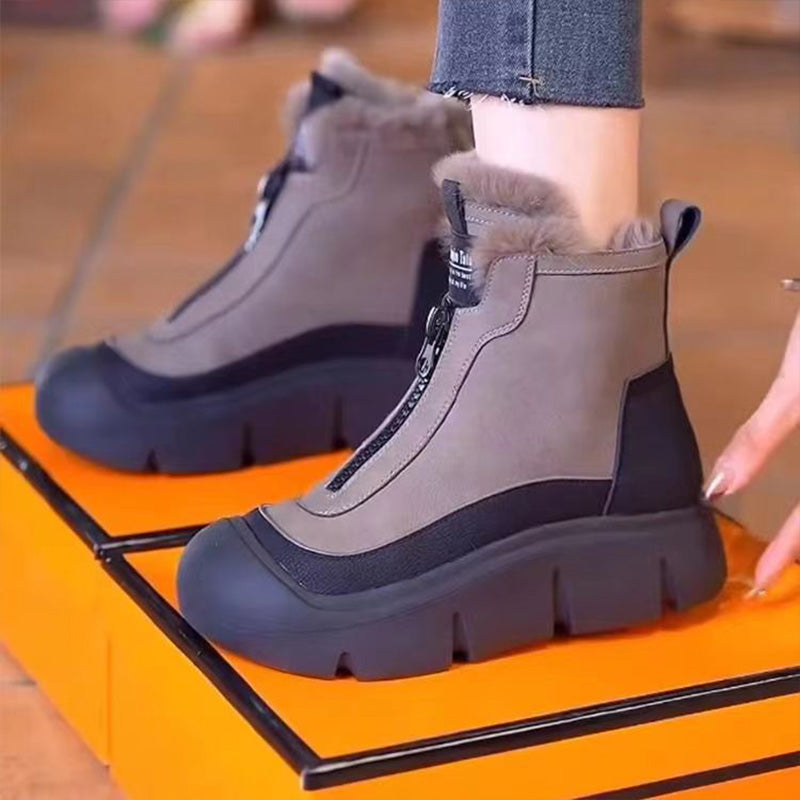 Levoire | Bottes De Neige Chaudes Antidérapantes Avec Fermeture Éclair Braun