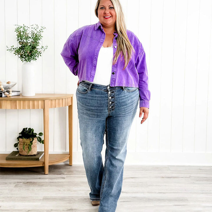 Levoire | Femmes Bootcut Jeans Avec Boutons