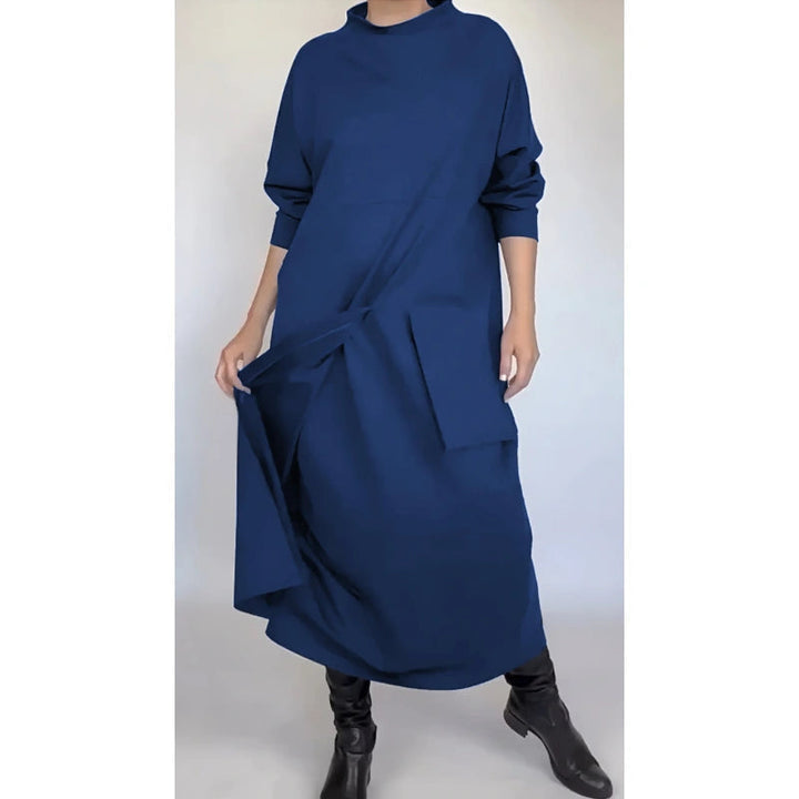 Levoire | Robe Longue, Large Et Décontractée Bleu