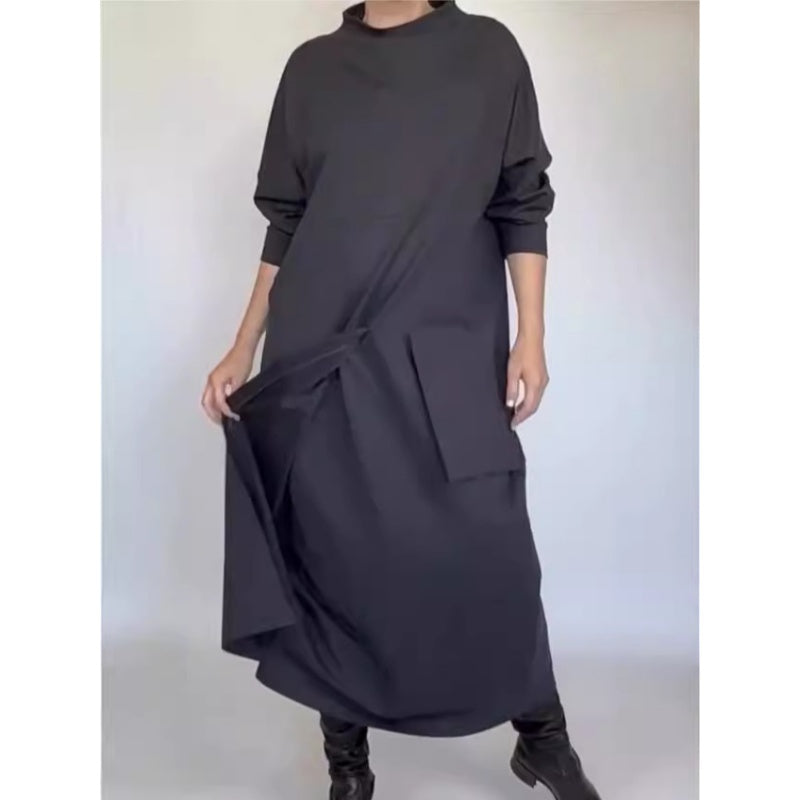 Levoire | Robe Longue, Large Et Décontractée Noir