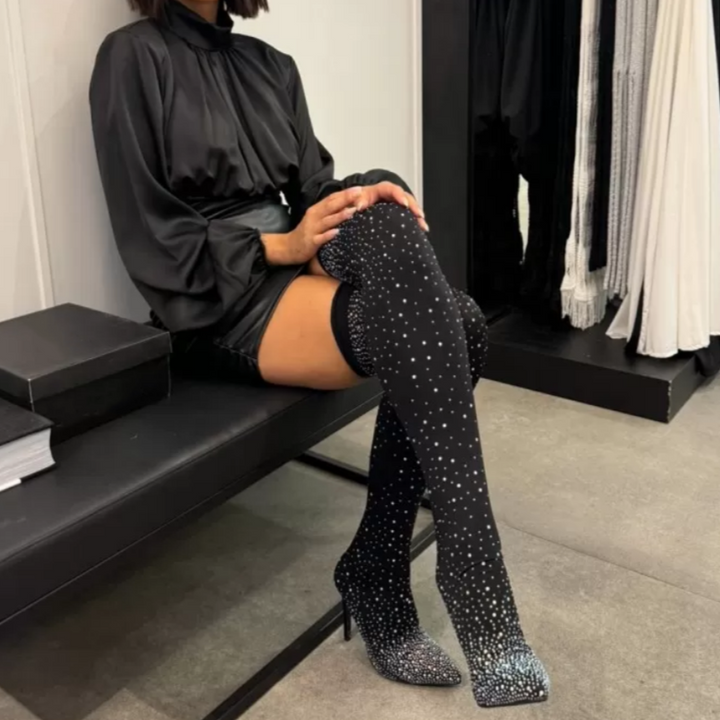 Levoire | Bottes mi-hauteur à bout glissant et confortable