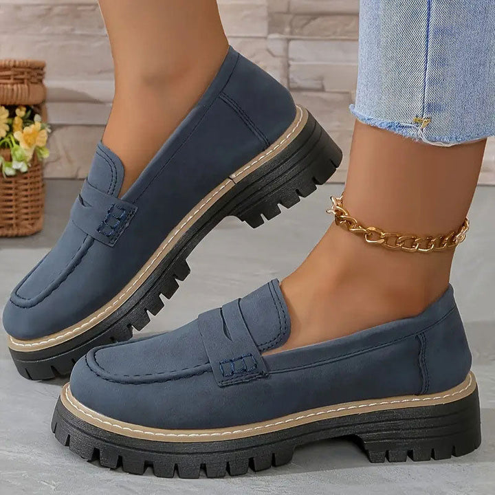 Levoire | Chaussures femmes avec semelle compensée Bleu