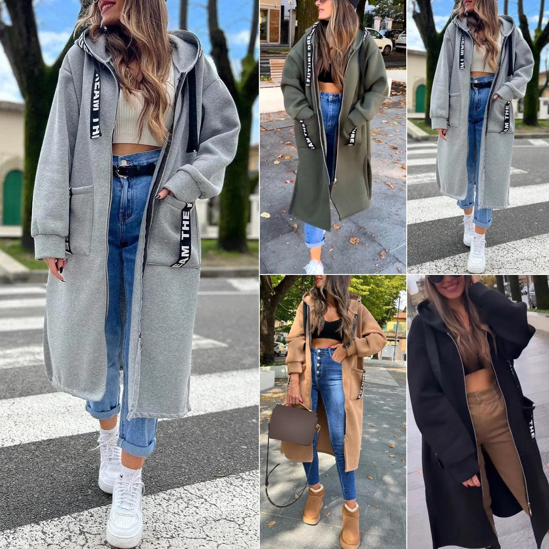 Levoire | Veste en sweat longue avec capuche