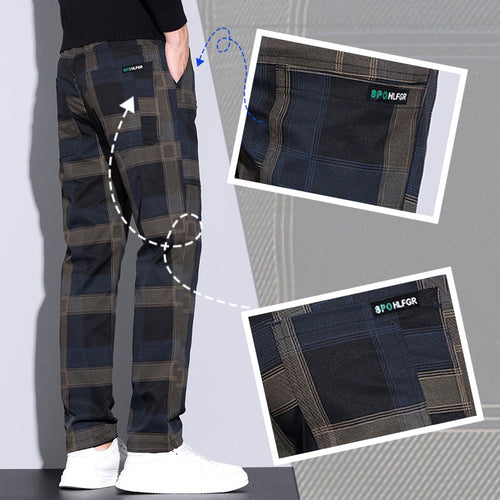 Levoire | Pantalon À Carreaux Décontracté Avec Poches