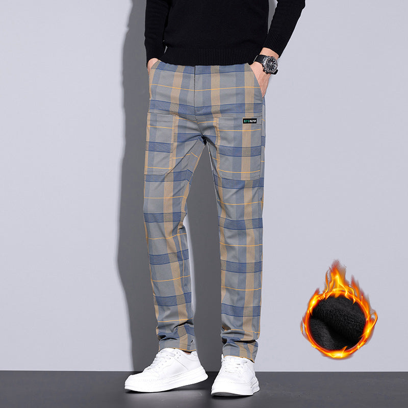 Levoire | Pantalon À Carreaux Décontracté Avec Poches Gris à carreaux (Renforcé)