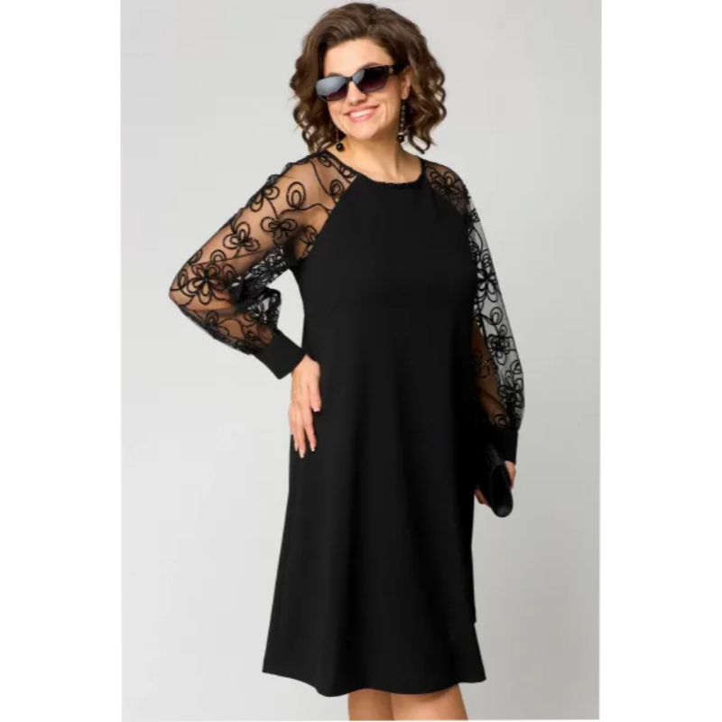 Levoire | Robe En Lace Lgante Avec En Col Rond
