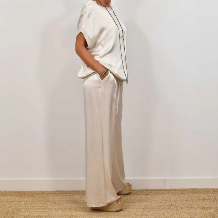 Levoire | Ensemble En Satin À Deux Pièces