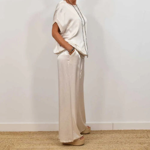 Levoire | Ensemble En Satin À Deux Pièces