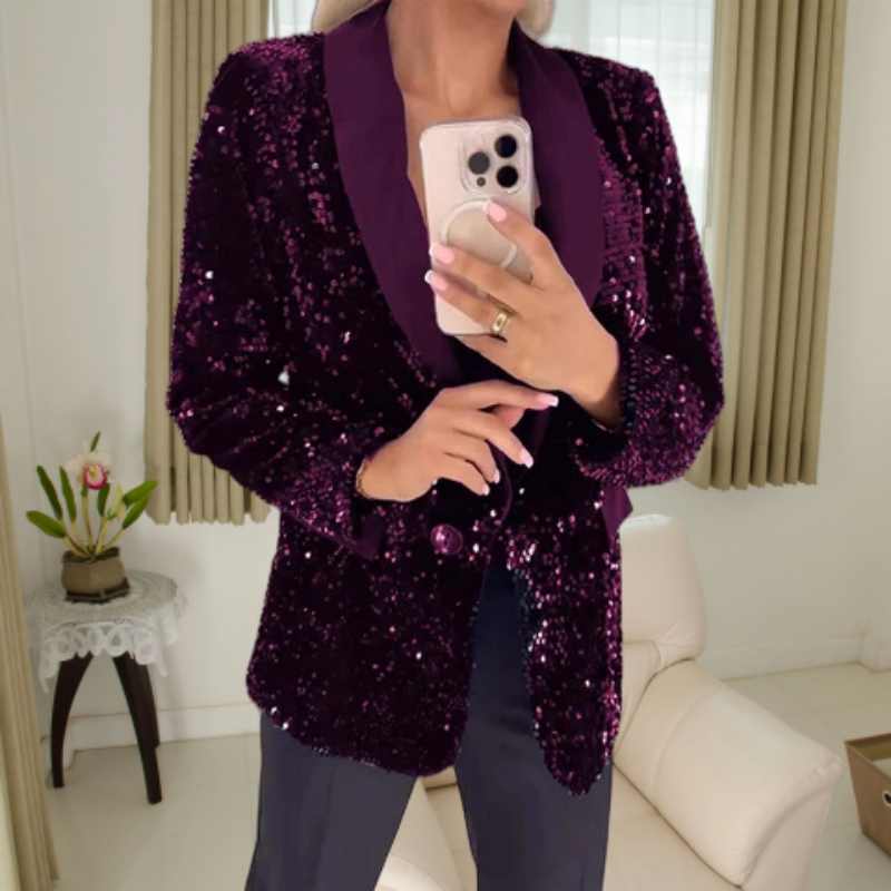 Levoire | Légante Veste Longue Manches Fr Femmes Lilas