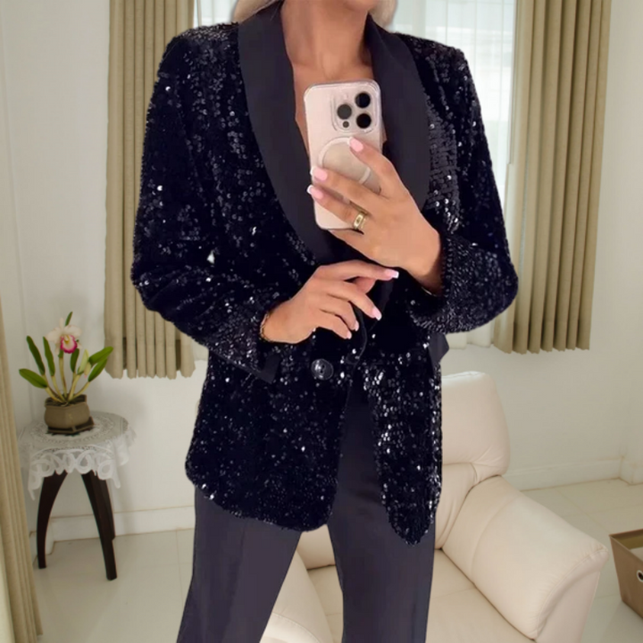 Levoire | Légante Veste Longue Manches Fr Femmes Noir