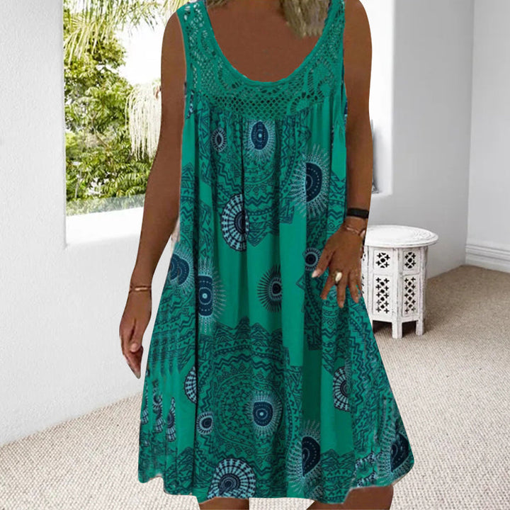 Levoire | Robe Dt Légère Avec Imprim Décolleté Vert