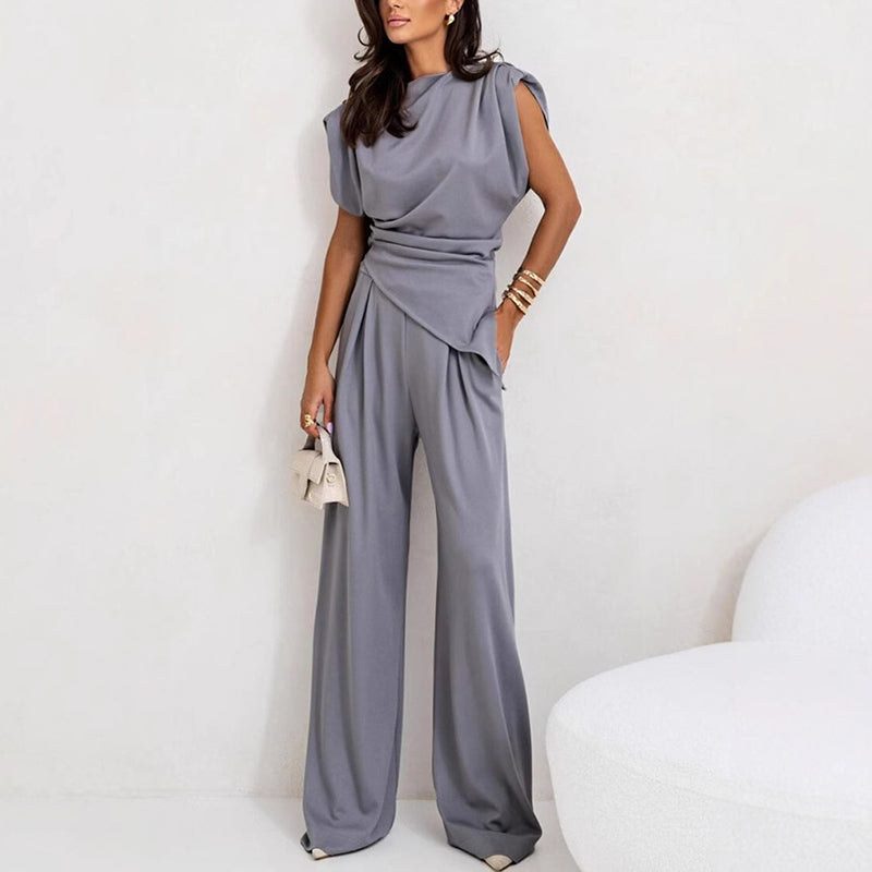 Levoire | Ensemble Droit Tailleur Élégant Gris