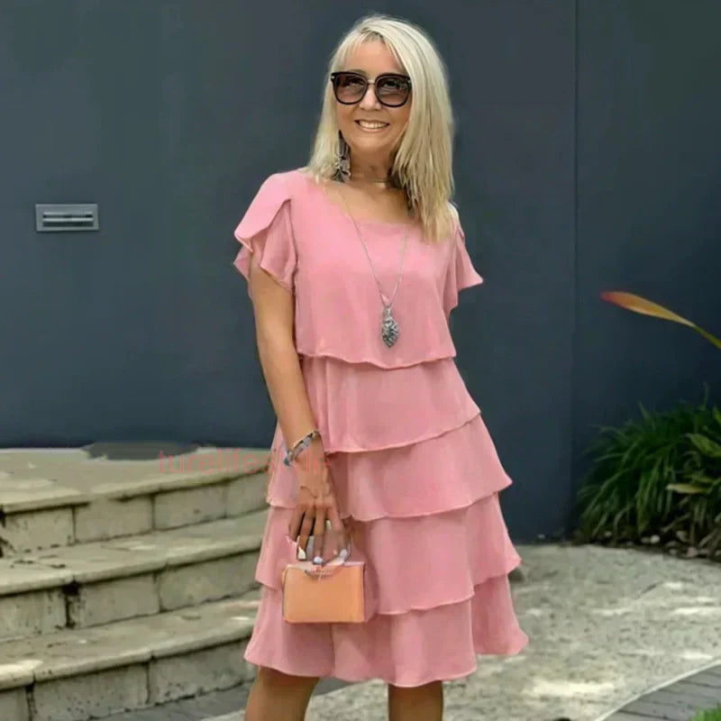 Levoire | Robe Plissée Ondulée Pour Femmes
