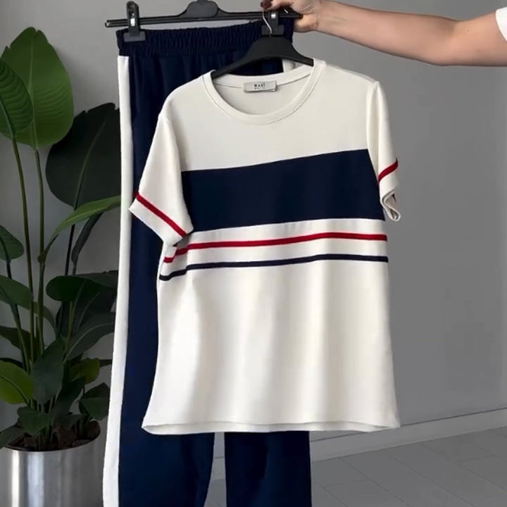 Levoire | T-Shirt Oversize Et Pantalon Décontracté Pour Femmes Une taille