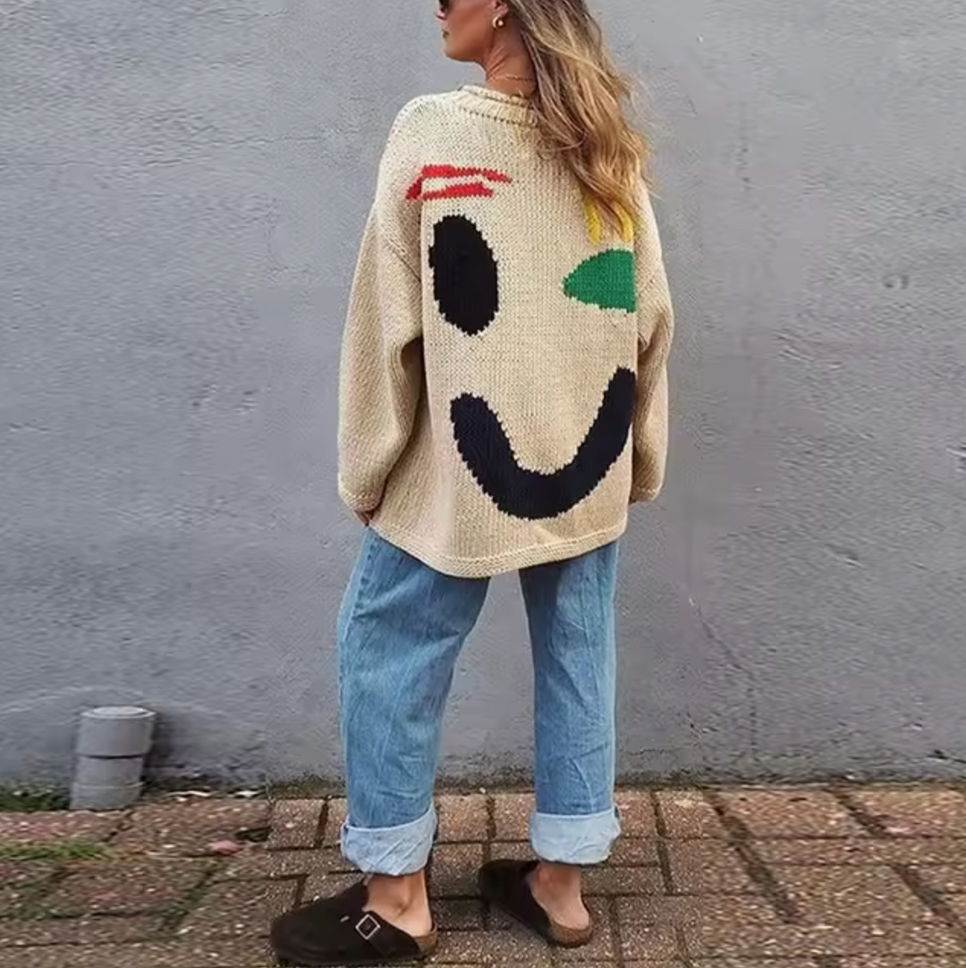 Levoire | Surdimensionné Boho Tricot Khaki