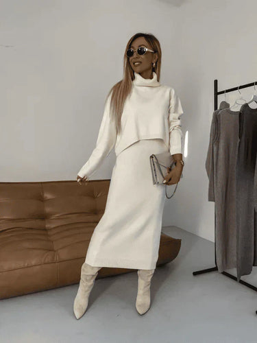 Levoire | Harmony - Ensemble Robe Midi Avec Col Roulé