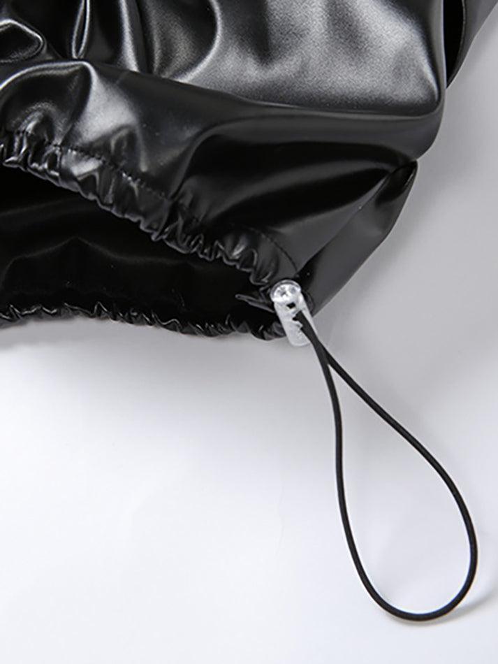 Levoire | Pantalon En Cuir Pu Empilé