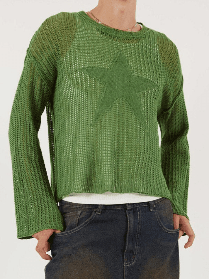 Levoire | Top En Jacquard Étoile Au Crochet