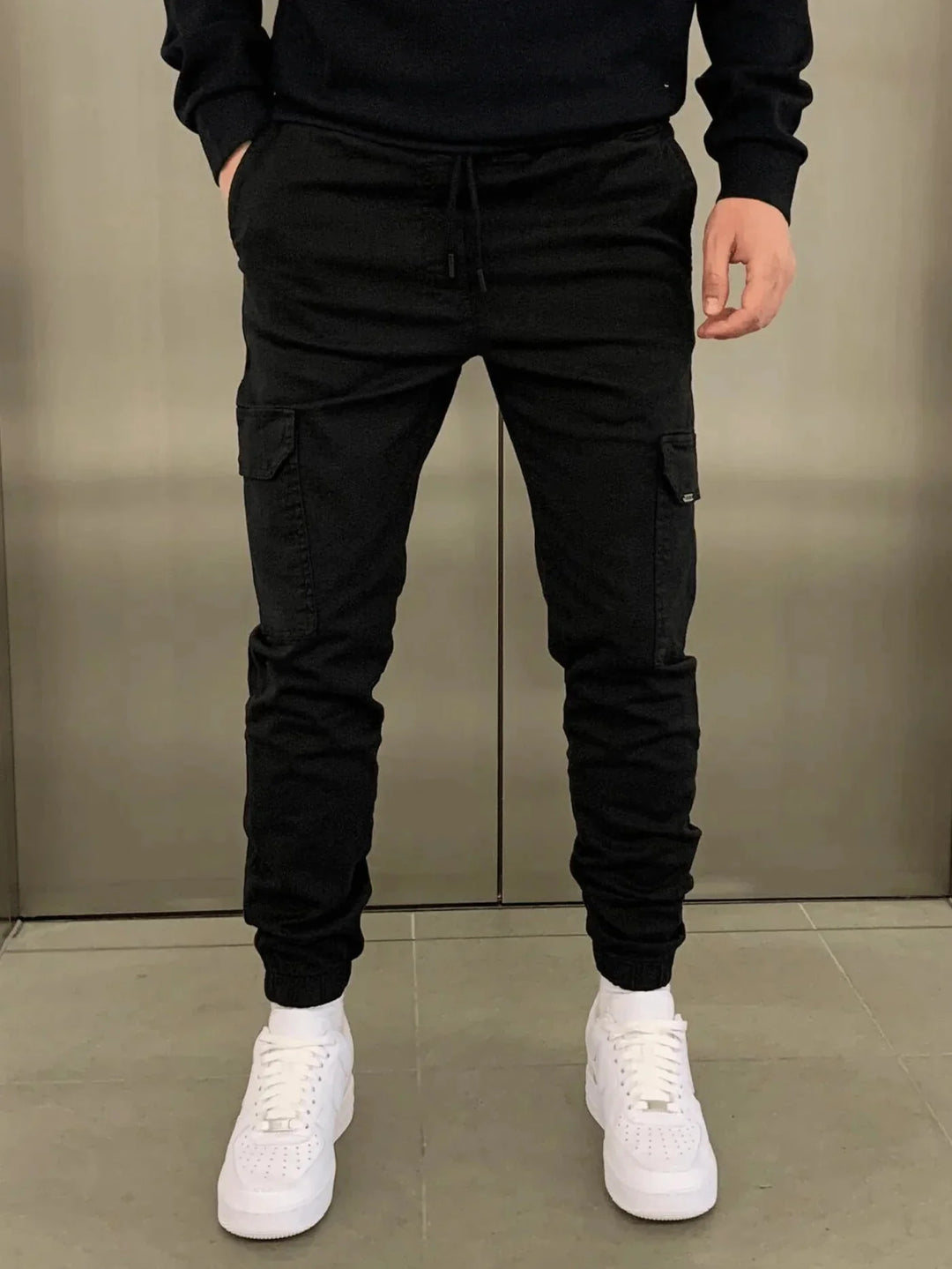 Levoire | Pantalon Cargo Premium Noir