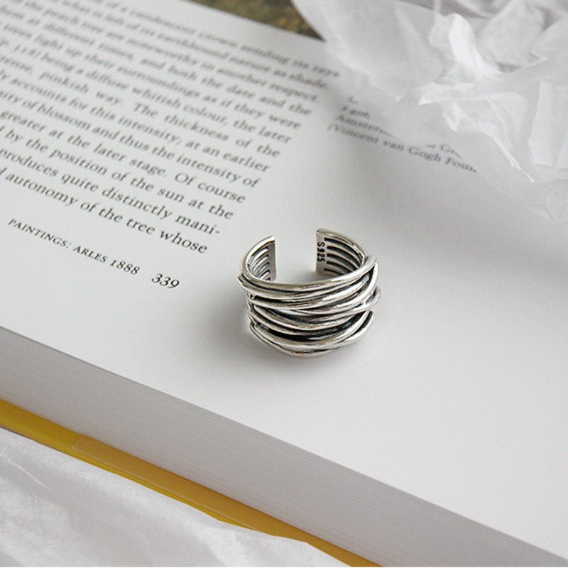 Levoire | Argent Bague Ajustable En Couches