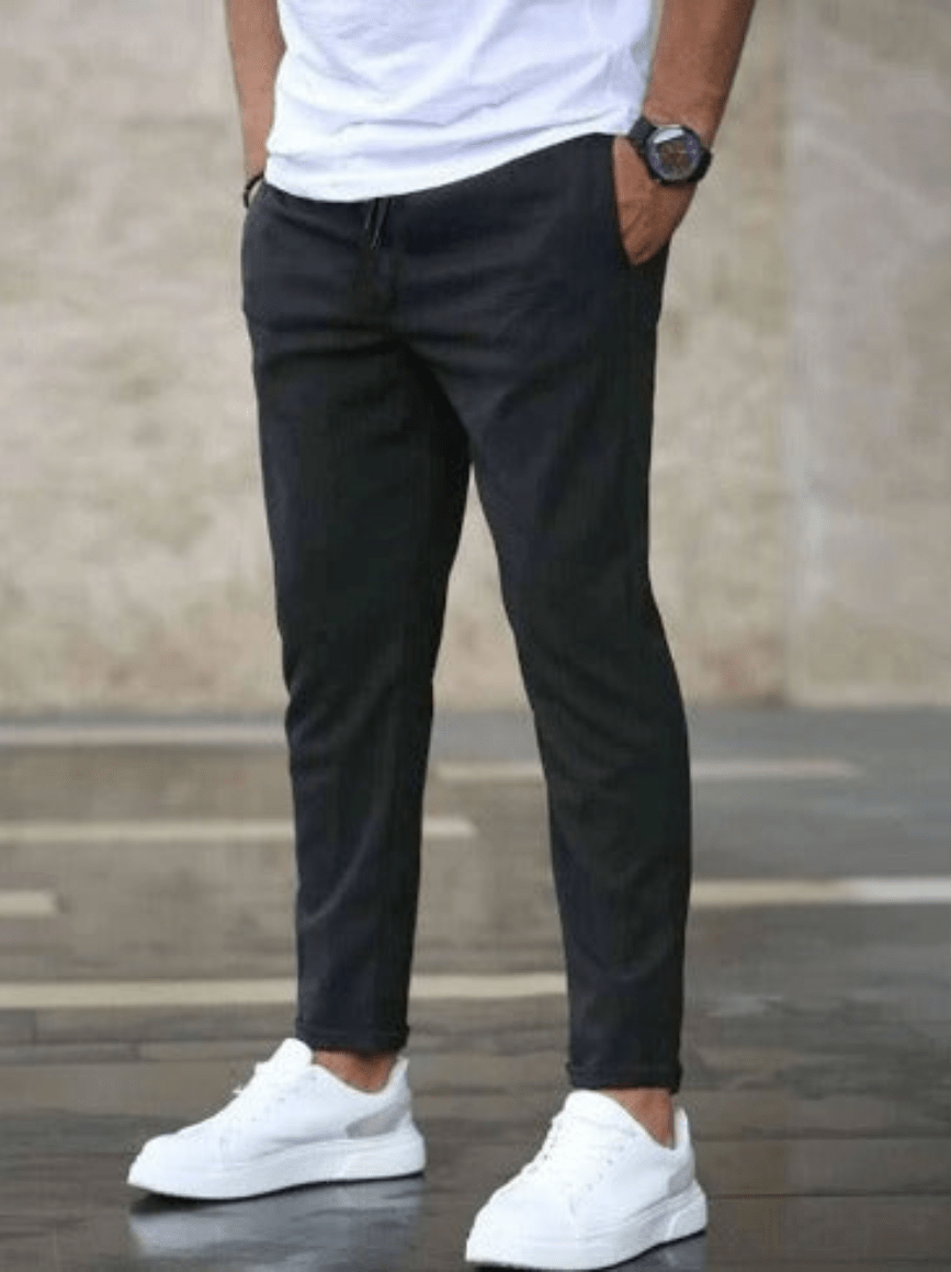 Levoire | Pantalon Stretch Moderne Homme Gris