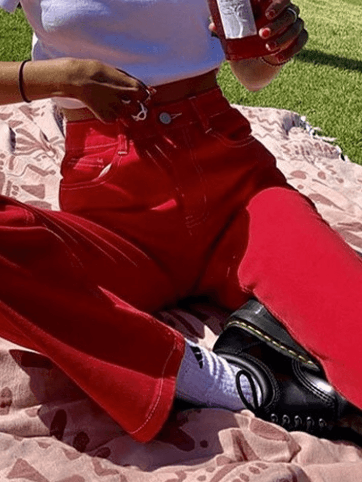 Levoire | Détail Brodé Jeans Boyfriend Délavés