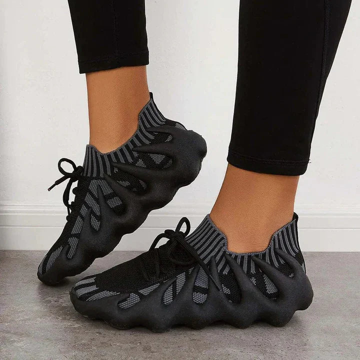 Levoire | Sneaker Avec Design Respirant Gris foncé