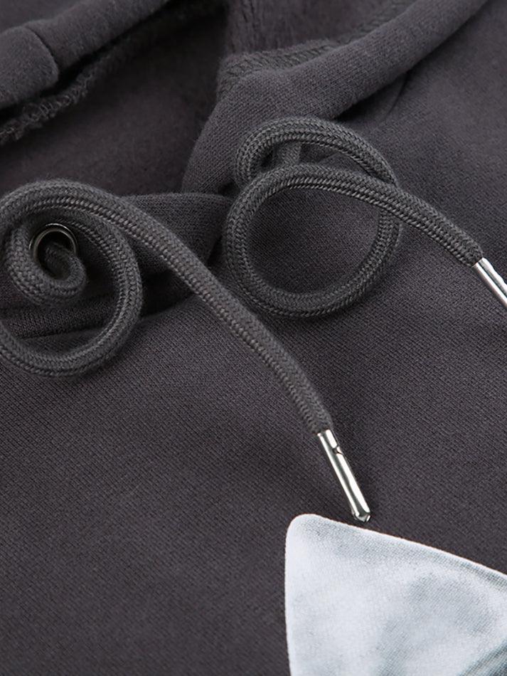 Levoire | Sweat À Capuche Surdimensionné Avec Impression Street Bow Et Cordon De Serrage