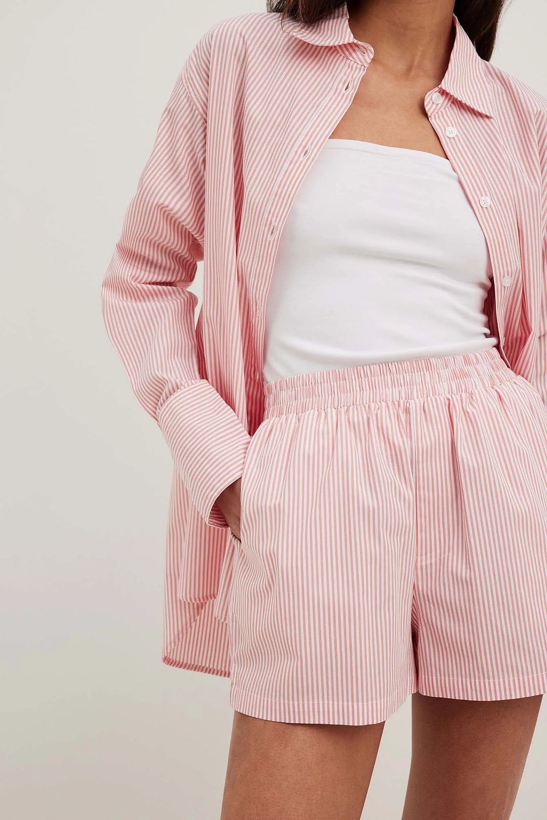 Levoire | Ensemble De Shorts Et De Blouse Rayés