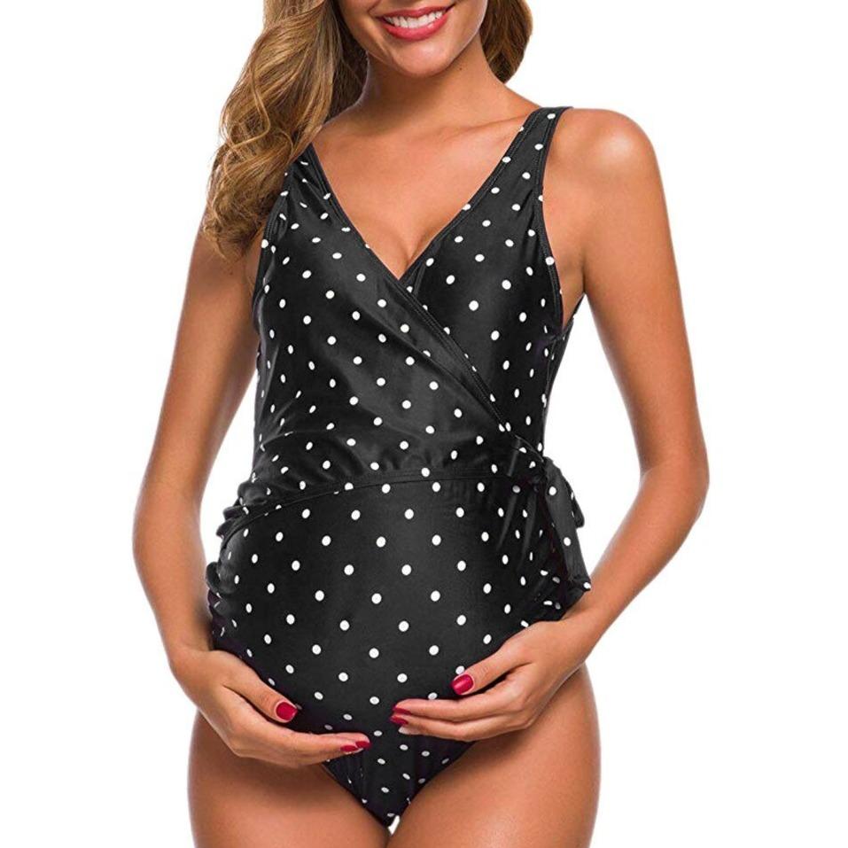 Levoire | Maillot De Bain Pour Femmes Enceintes Noir et blanc